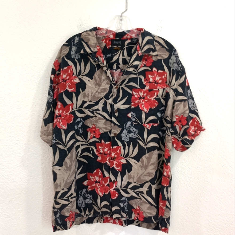 Haggar Washable Silk Tropical Shirt